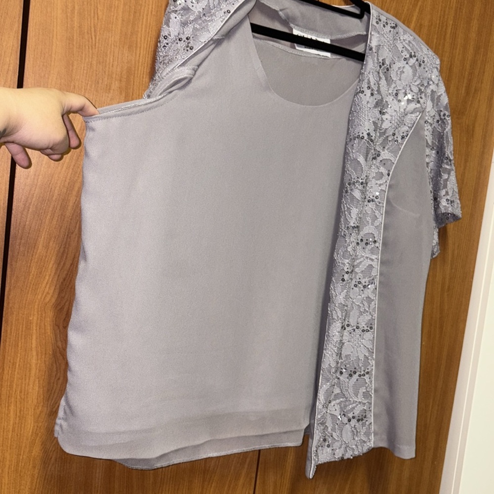 🏡 Clara Formal 3 Piece Ensemble - Gray - Size 3X - Picture 6 of 12